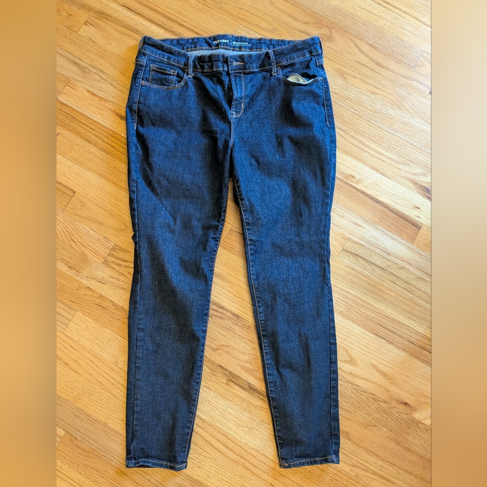 Old Navy Rockstar Women's Blue Denim Jeans